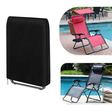 Folding Garden Beach Chair Cover Sun Lounger Waterproof Dustproof UV Resistant Hood With A Storage Bag 71*110cm