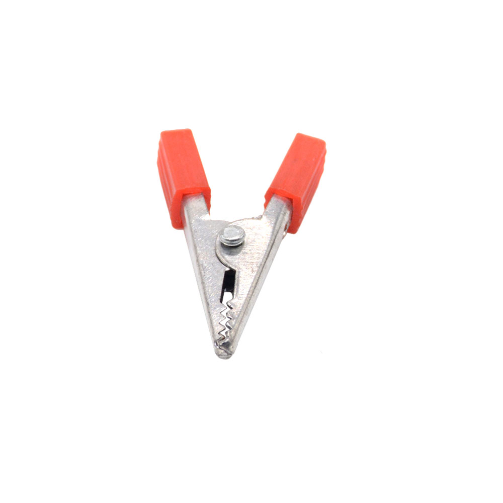 10PCS Insulated Crocodile Clips Plastic Handle Cable Lead Testing Metal Alligator Clips Clamps 35mm Length