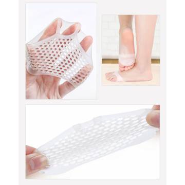 Honeycomb Silicone Gel Anti-slip Forefoot Half Yard Insole for High heel Shoes Sore Pain Relief Toes Pads Insoles 1 Pair