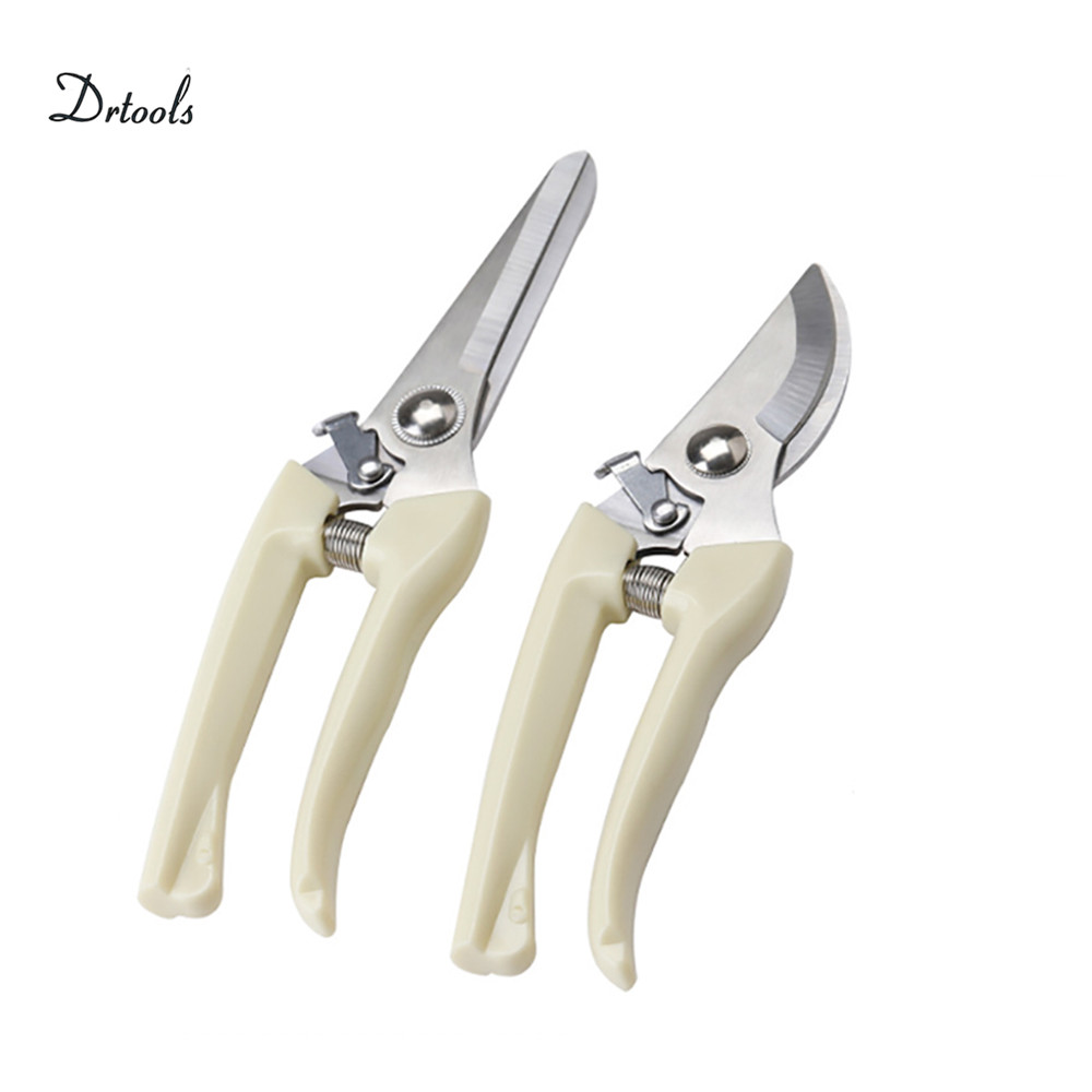 Drtools 17cm Pruner Tree Cutter Gardening Pruning Shear Scissor Stainless Steel Cutting Tools Set Home Tools Anti-slip