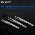 UANME BST 151 152 153SA Tweezers Thicken Stainless Steel Anti-Static Electronic Pointed Tip Straight Curve Bend Tweezer Forceps