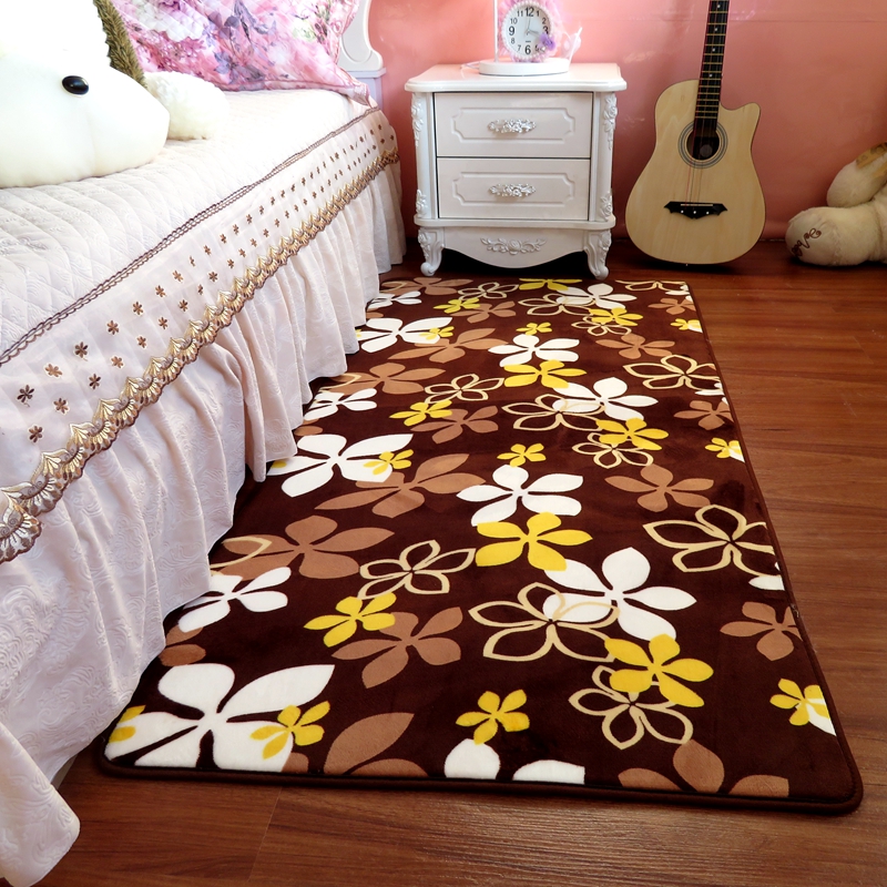 Home Bedroom Bed Side Anti-slip Mat/Carpet Living room Super Soft Mat Tea table Carpet Non Slip Bath Mat 12 Colors Hallway Carpe