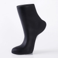 New 1 Pc Mens Mannequin Foot Plastic Stand Display Shor Socks Medium Socks Part Dummy Torso Leg Black Foot Model With Magnet