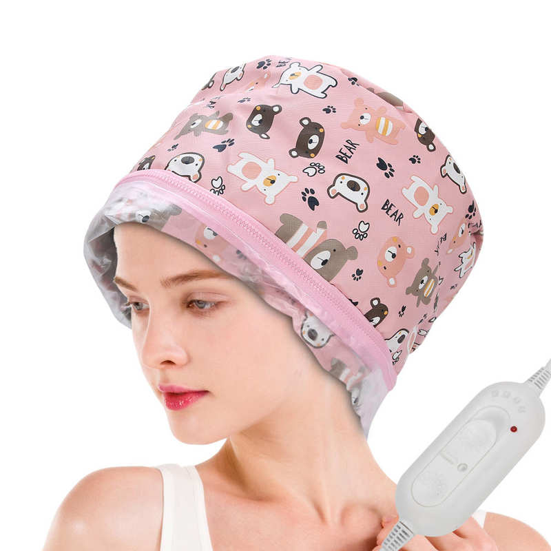 Hair Steamer Cap Electric Heating Hat Thermal Treatment 3 Gear Temperature Control CN Plug 220V Hair Care Styling Tools for Home