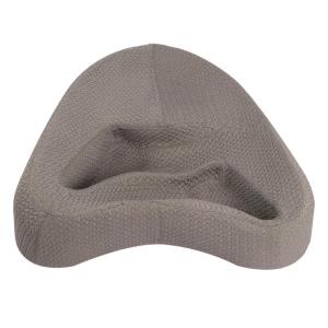 Grey Fabric Comfort Yoga Pouf Pillow Meditation Cushion