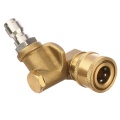 Quick Connecting Pivoting Coupler For Pressure Washer Spray Nozzle, Cleaning Hard To Reach Areas, 4500 Psi, 1/4 Inch, Updated