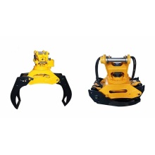 Rotating Wood grapple for excavator