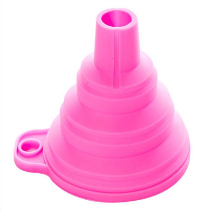 Food-grade Silicone Foldable Funnel Mini Liquid Dispensing Collapsible Style Funnel Folding Portable Funnels Kitchen Tool