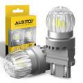 AUXITO 2Pcs T25 3157 LED Bulb White Red Amber 3030SMD P27/7W 3156 P27W LED Lamp for Car Brake Stop Reverse Parking Light DRL 12V