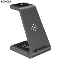 Bonola 3 in1 Wireless Charging Station For Samsung Galaxy Watch/Buds/S10/S9 Fast Qi Wireless Charger For Samsung Note10/Note9/S8