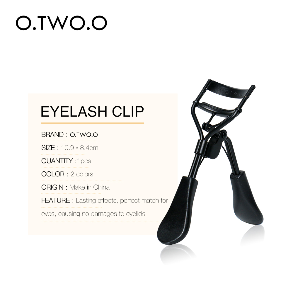 O.TWO.O Handle Eyelash Curler Eye Lashes Accessories Curling Clip Eyelash Makeup Tools Black Silver Color Cosmetic Makeup