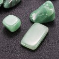 KiWarm 1 set 100g Bulk Green Aventurine Jade Gemstone Rock Stones Crystal Mineral Specimen for Garden Flowerpots Fish Tank Decor