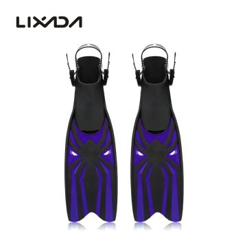 Silicone Professional Diving Flippers Adjustable Swimming Fins Adult Swimming Snorkeling Foot Flipper Diving Long Fins Shoes