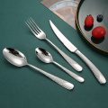 Luxury Cutlery Set 18/10 Stainless Steel Silverware Dinnerware Set Dinner Knife Fork Spoon Mirror Polished Dishwasher Safe