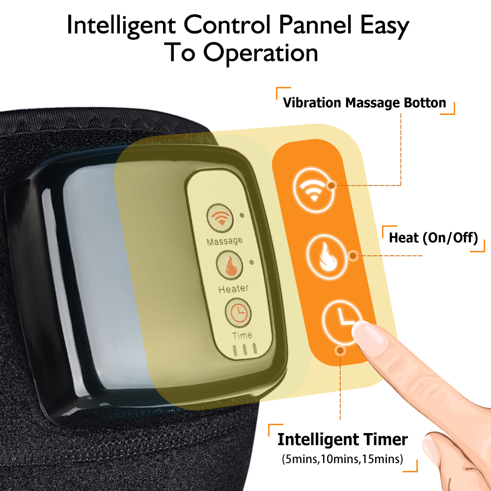Far Infrared Heating Therapy Vibrating Massager Joint Knee Shoulder Elbow Physiotherapy Massage Arthritis Recovery Pain Relief