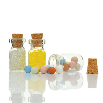 10PCs/pack Small Bottle Glass Jars Decoration DIY Containers Mini Cheap Message Vials Ornaments Cork Stopper Mason Jar