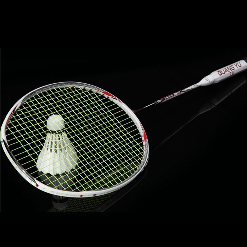 Ultralight 7U Carbon Fiber Badminton Racket Professional Carbon Raket Badminton String With Badminton Bag And Tennis Grip Raquet