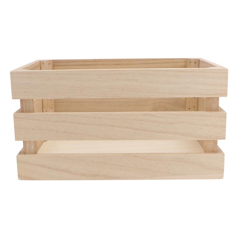 1 Pc Multipurpose Storage Container Supermarket Shelf Crate Wooden Crate )
