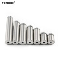 YUMORE 50pcs Glass Fasteners 12-60mm Stainless Steel Acrylic Advertisement Standoffs Pin Nails Billboard Fixing Screws Hardware