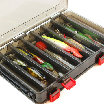 Large-capacity Fishing Tackle Box 14 Grid Outdoor Fishing Gear Baits Sub-bait Box Portable Bait Fishing Gear Storage Box #T2G