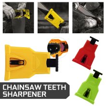 Teeth Sharpener Saw Chain Sharpener Bar-Mounted Electric Power Chain Sharpener Woodworking Parts with 5 Millstone
