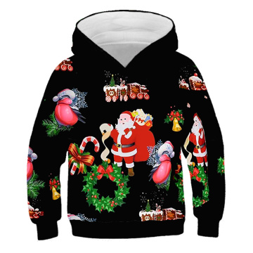 2020 Christmas Santa Claus Kids Boys Girls Cartoon 3D Kids Hoodies Cute Baby Girl Sweatshirts cartoon Sweatshirt For children