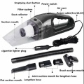12V Handheld High Power Car Vacuum Cleaner, Carpet Cleaner for Car 120W 4000Pa with Cigarette Plug Cleaning Pet Hair, Soot, Brea