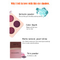 4 Colors Matte High Pigmented Eyeshadow Palette Earth Color Muti-style Eye Shadow Palette Smooth Durable Eye Makeup Powder TSLM1