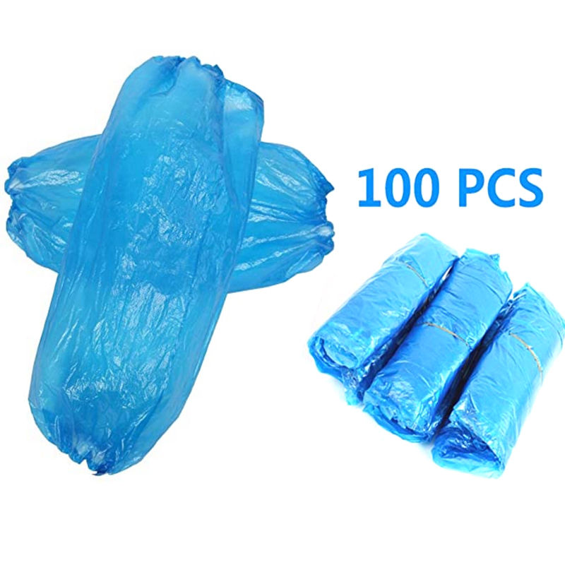 100PC Disposable Protective Sleeve Disposable Clean Kitchen Tool Disposable Breathable Arm Warmers Waterproof Oversleeves