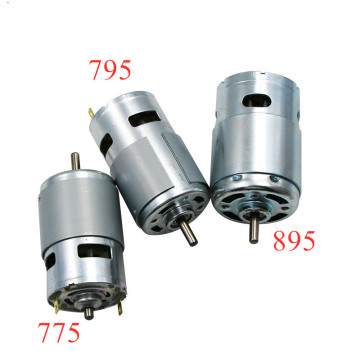 775/795/895 12V high speed DC Motor double ball bearing Large Torque copper wire With cooling fan Low Noise Electronic Component