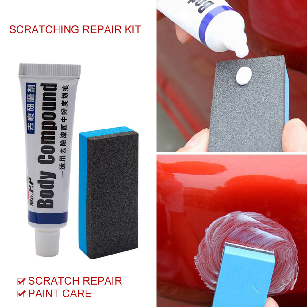 multifunctional Portable 30ml Auto Car Body Paint Scratch Remover Polishing Repair Compound Sponge Brush