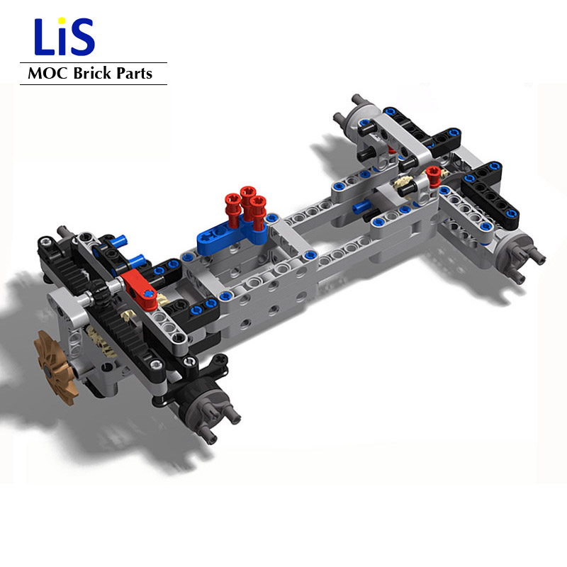 NEW High-tech 4WD Off-road Front Suspension System MOC Building Blocks Bricks Parts Kits RC Model Cars for kids Boys DIY Toys