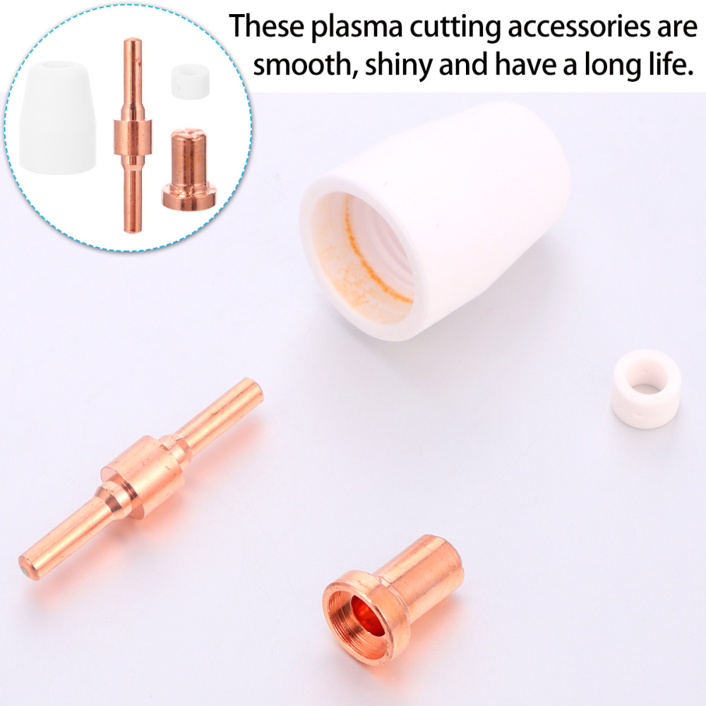 30pcs Plasma Cutter Tip Electrodes Nozzles Kit Consumable Accessories For PT31 CUT 40 Plasma Cutter Welding Tools