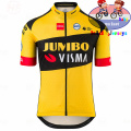 Jumbo Visma Breathable Kids Cycling Jersey Set Shorts Fluorescent Pink Children Bike Clothing Boys Girls Summer Bicycle Raphaful