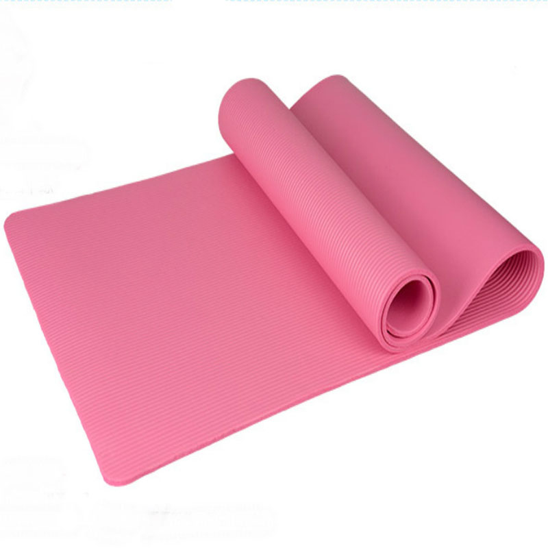 ITSTYLE 10mm NBR Exercise Yoga Mat Extra Thick High Density Fitness with Carrying Strap for Pilates Workout