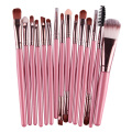 15pcs Portable Makeup Brushes Set Professional Nylon Brushes Kit For Eyeshadow Eyebrow Brushes Beauty Cosmetic Tools