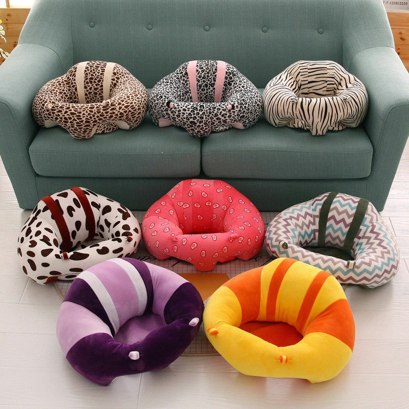 Comfortable Kids Baby Support Seat Sit Up Soft Chair Cushion Sofa Plush Pillow Toy Bean Bag Colorful Babe Chairs