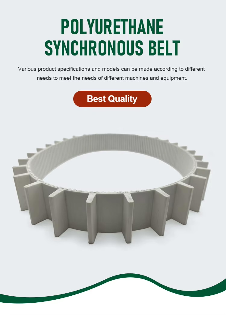 Integrated Baffle HTD5M PU Drive Belt
