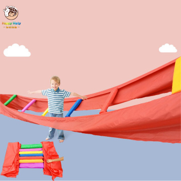 Children Outdoor Activity Toys Colorful Suspension Bridge Team Sports Game Kindergarten Sensory Training Equipment Toys for Kids