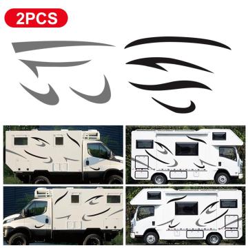 On salling! Car sticker Car Stripes Vinyl Graphics Decals Stickers for Caravan Travel Trailer Camper Van Car Accessories