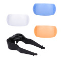 1Set New Pop-Up Flash Diffuser Cover for DSLR SLR Camera Canon Nikon 3 Colors