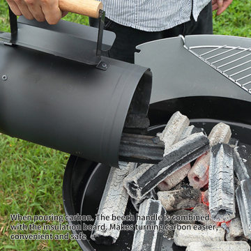 Fast Charcoal Ignition Barrel Carbons Stove Outdoor Barbecue Fire Starters Bucket Heat Insulation Board Stainless Steel Wood