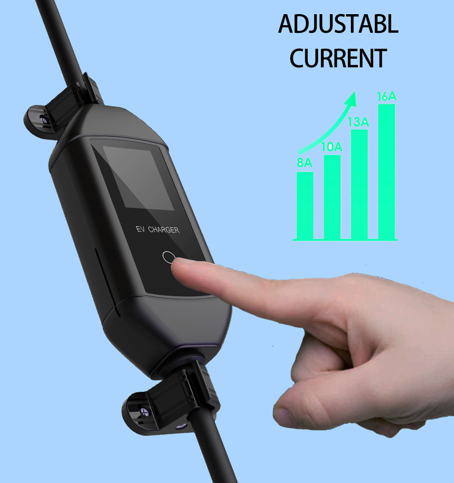 3.5kW 7kW Portable Single Phase AC car charger