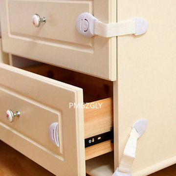 5/10 PC Kids Baby Safety Drawer Cabinet Locks Straps Cloth Plastic Multifunction Fridge Door Refrigerator Drawer Cabinet Locks