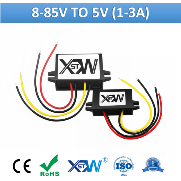 XWST DC to DC 12V 24V 36V 48V 60V 72V 80V 85V to 5V 1A 2A 3A Plastic Mini Converte Super Slip Step-down 5 Volts Regulator