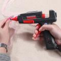 NEWACALOX 110V~240V 60W/100W Hot Melt Glue Gun with 10PC 11mm Hot Melt Glue Sticks Mini Gluegun 1.5mm Glue Glue Nozzle DIY Tool