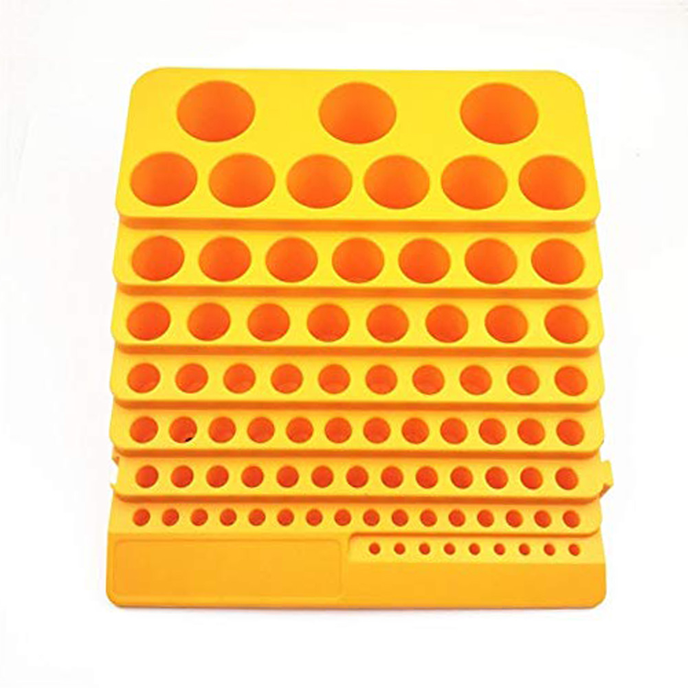 Tool Box Storage Multifunction 85 Holes Reamer Milling Cutter Plastic Desktop Drill Bit Portable Accessories Thickened Rack