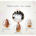 220V Ice Cream Machine Commercial Desktop Tricolor Ice Cream Maker Fruit Dessert Machine 1800W Sweet Cone Freezing Equipment