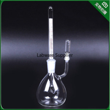 pycnometer glass flask with temperature