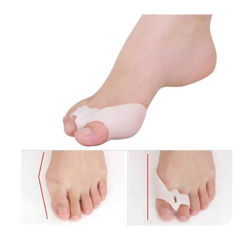5/1 Pair Silicone Gel Hallux Valgus Corrector Big Toe Separators Thumb Separator Device Bunion Adjuster Foot Care Pedicure Tool